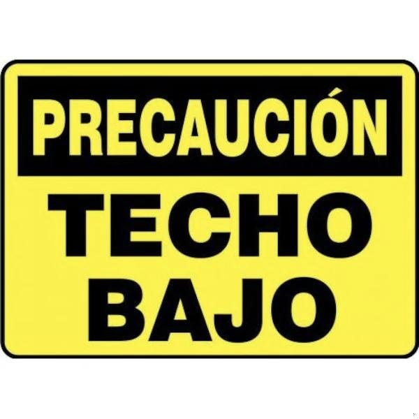 Accuform OSHA CAUTION Safety Sign LOW SHMECR620VP SHMECR620VP - main